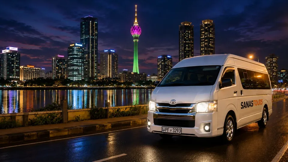 Comfortable Sanastours private tour vehicle in Colombo